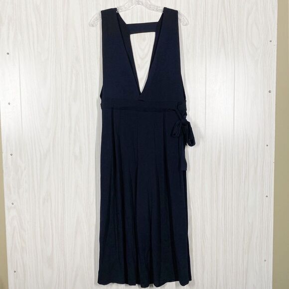 OAK + FORT Pants - Oak + Fort | Wide Leg V-Neck Jumpsuit 3164 Size Small